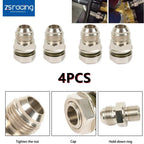 Set of 4 AN10 Turbo Oil Pan Return Drain Adapter Fittings