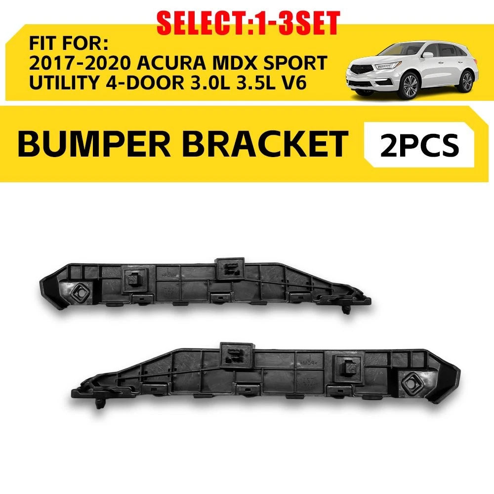 Set of 2 Front Bumper Bracket Holders for Acura MDX (2017–2020) 71198-TZ5-A10 71193-TZ5-A10