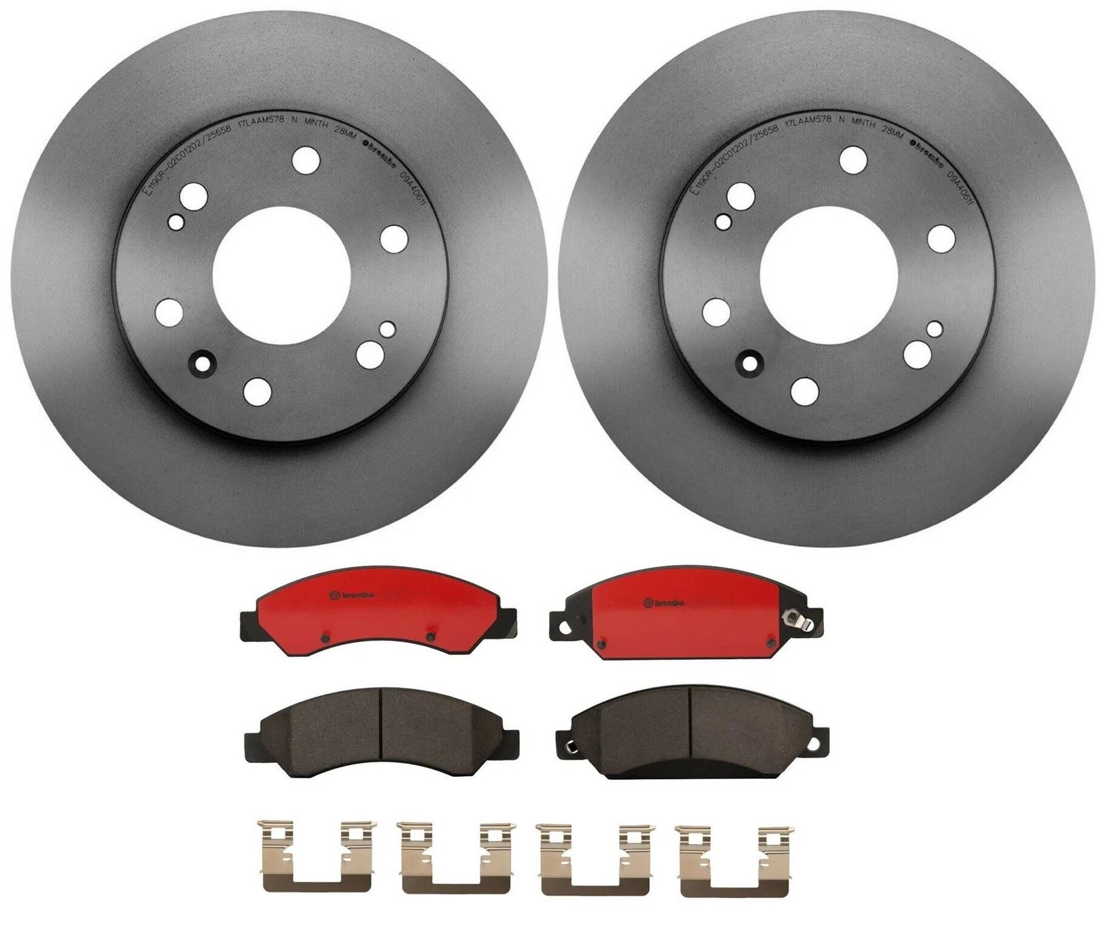 Brembo Front Brake Kit 330mm Disc Rotors Ceramic Pads for Cadillac Chevrolet GMC