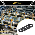 Set of 5 Oil Seal Rotary Shaft Seal NBR Rubber 28x52x8mm