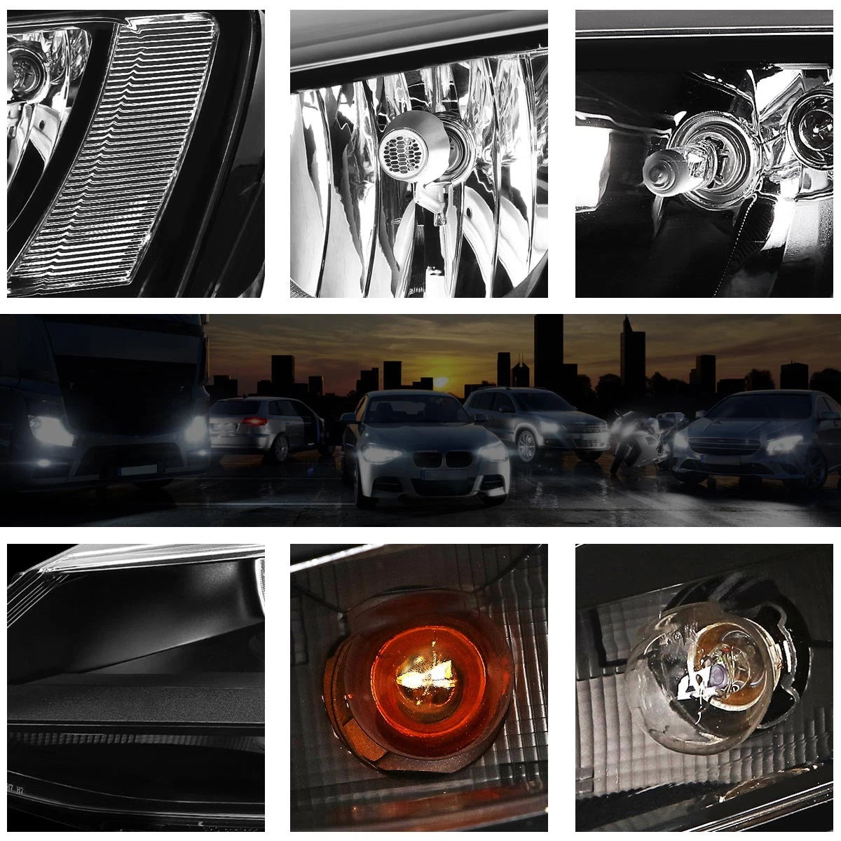 LED Headlight with Amber Corner for Tahoe/Suburban (2007–2014)