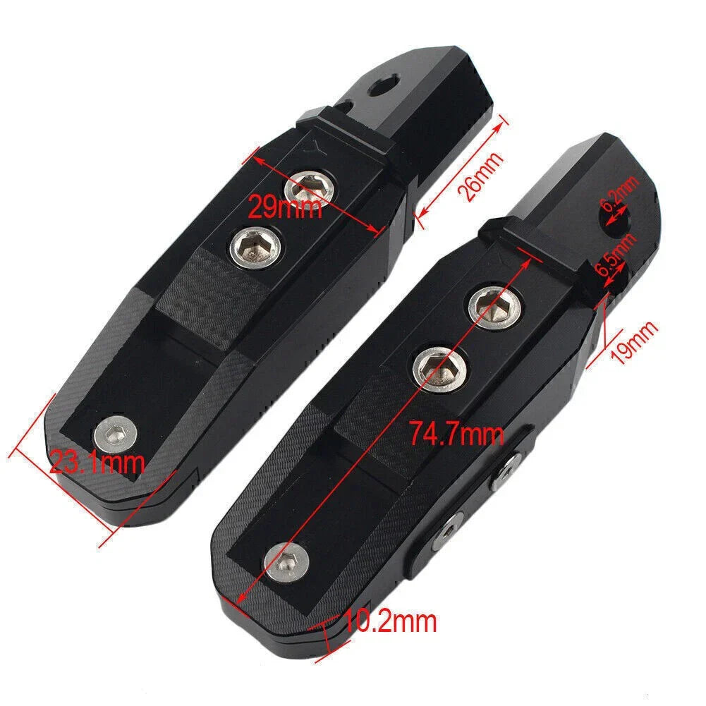 Rear Passenger Footrests Pegs for Yamaha YZF R1 R6 R1M R1S