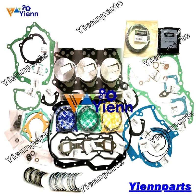 Oversize +0.50mm S3Q2 S3Q Overhaul Rebuild Kit for Mitsubishi 303C