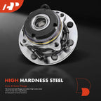 2X Front Wheel Hub & Bearing Assembly for Ford F-250 Super Duty (1999–2004)