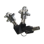 Black Hard Saddlebag Locks & Keys for Harley Touring Electra Glide (1993–2013)