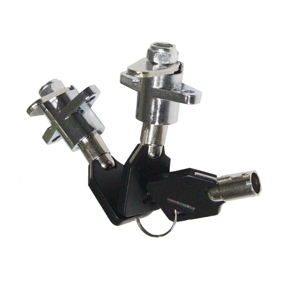 Black Hard Saddlebag Locks & Keys for Harley Touring Electra Glide (1993–2013)