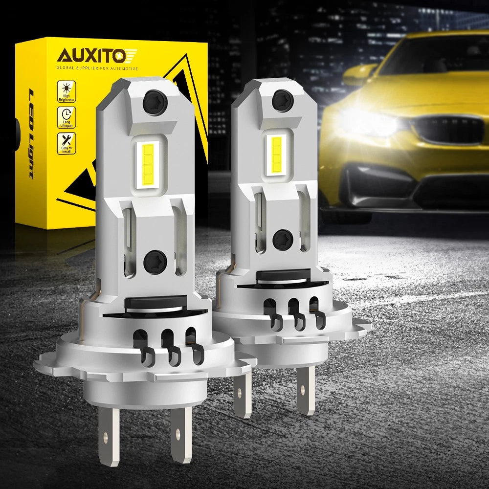 Set of 4 AUXITO H7 LED Headlight Bulbs Kit 6500K for High Low Beam