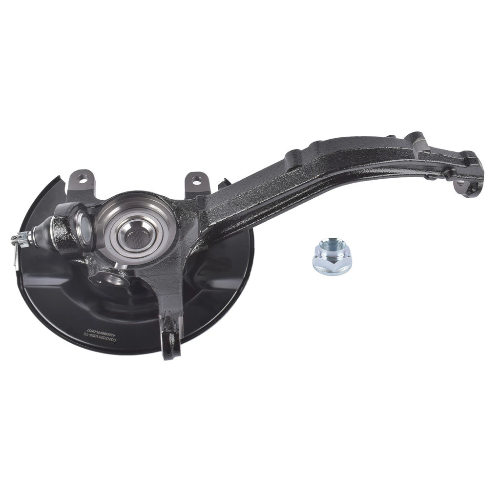 4-Stud Hub Black Front Right Steering Knuckle for Honda Accord (1990–1993) Ref: 45255-SS0-000