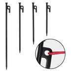 Set of 4 Portable Camping Tent Stakes with Reflective Guy Lines