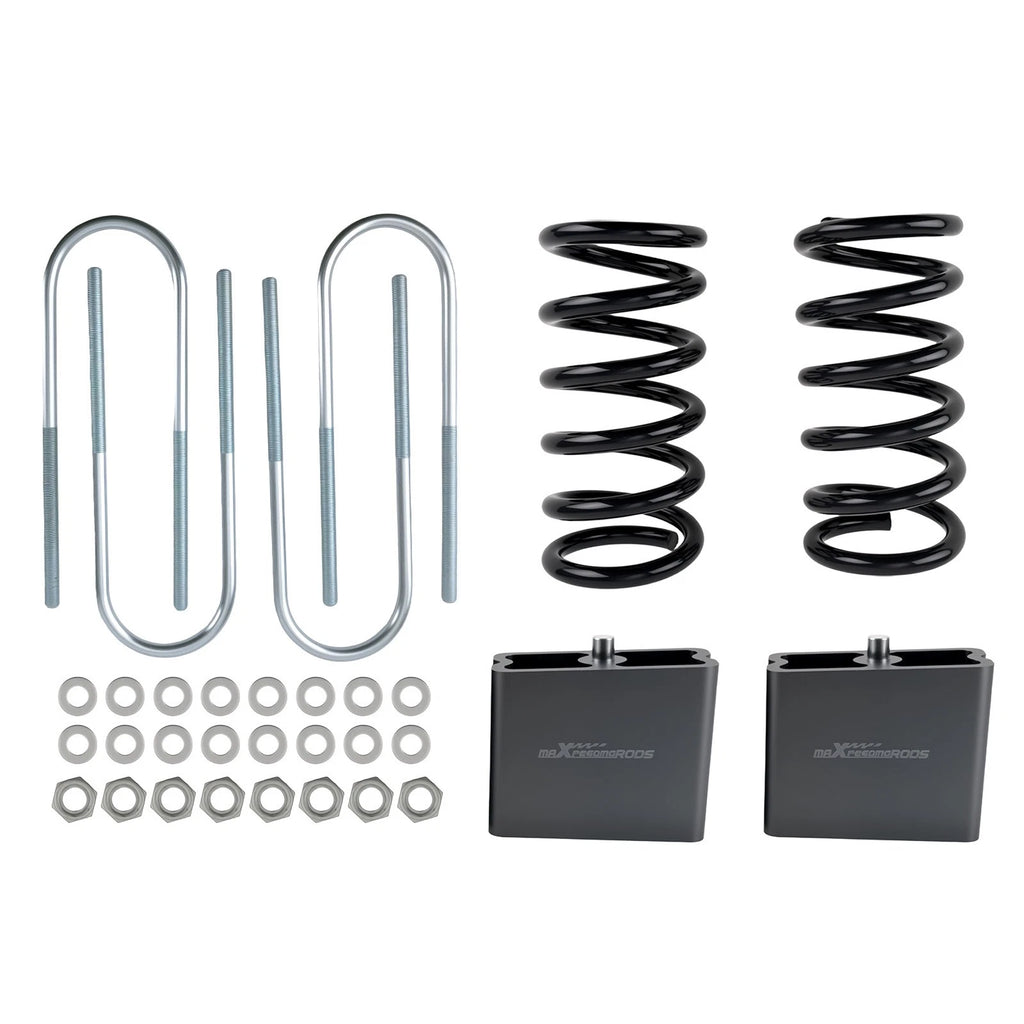 Front 3" Drop Coils & Rear 4" Blocks for Dodge Dakota 2WD (1997–2004)