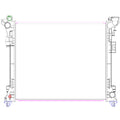 Replacement Plastic/Aluminum Radiator w/Air Conditioning (See Compatible Chart)