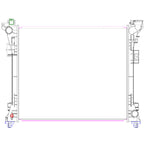 Replacement Plastic/Aluminum Radiator w/Air Conditioning (See Compatible Chart)