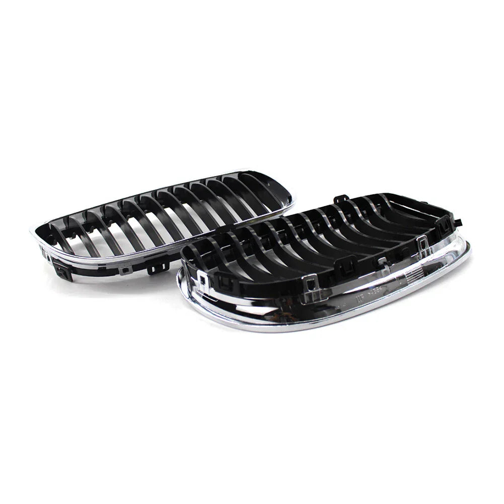 Front Kidney Grille Chrome Black for BMW E90 E91 328i 335i (2009-2011)