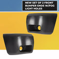 Bumper End Extensions for Chevy Silverado 1500 (2007–2013) with Fog Lamp Hole