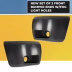 Bumper End Extensions for Chevy Silverado 1500 (2007–2013) with Fog Lamp Hole