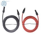 Set of 2 Solar Panel Extension Cables for Universal Use (10 AWG)