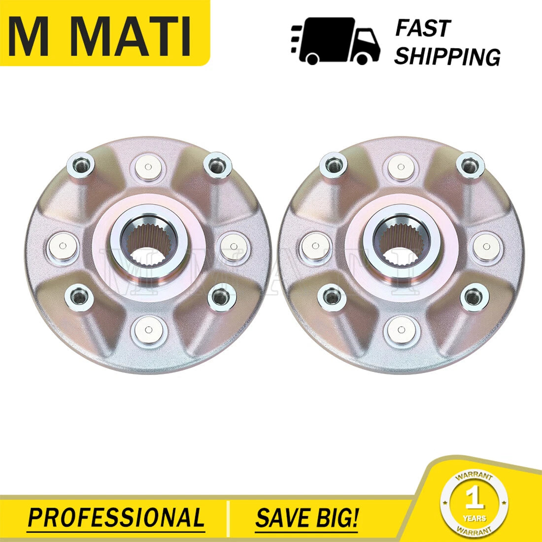 2PCS Front/Rear Hub for Yamaha Wolverine 850 X4 YXF85 (2018–2021) 2MB-F510D-02-00