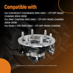 Front Left Wheel Hub Assembly for GMC Canyon 2WD (2004-2008) ABS Sensor