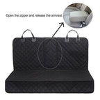Universal Waterproof Black Pet Car Seat Cover for Dog Cat Rear Bench Mat