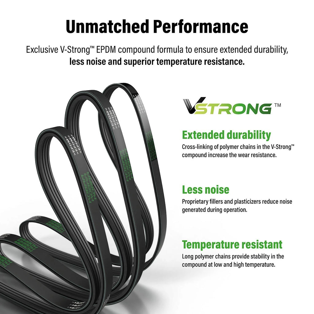 Serpentine Belt for Mercedes-Benz E-Class, C-Class, S-Class, Chevy (2000-2023)