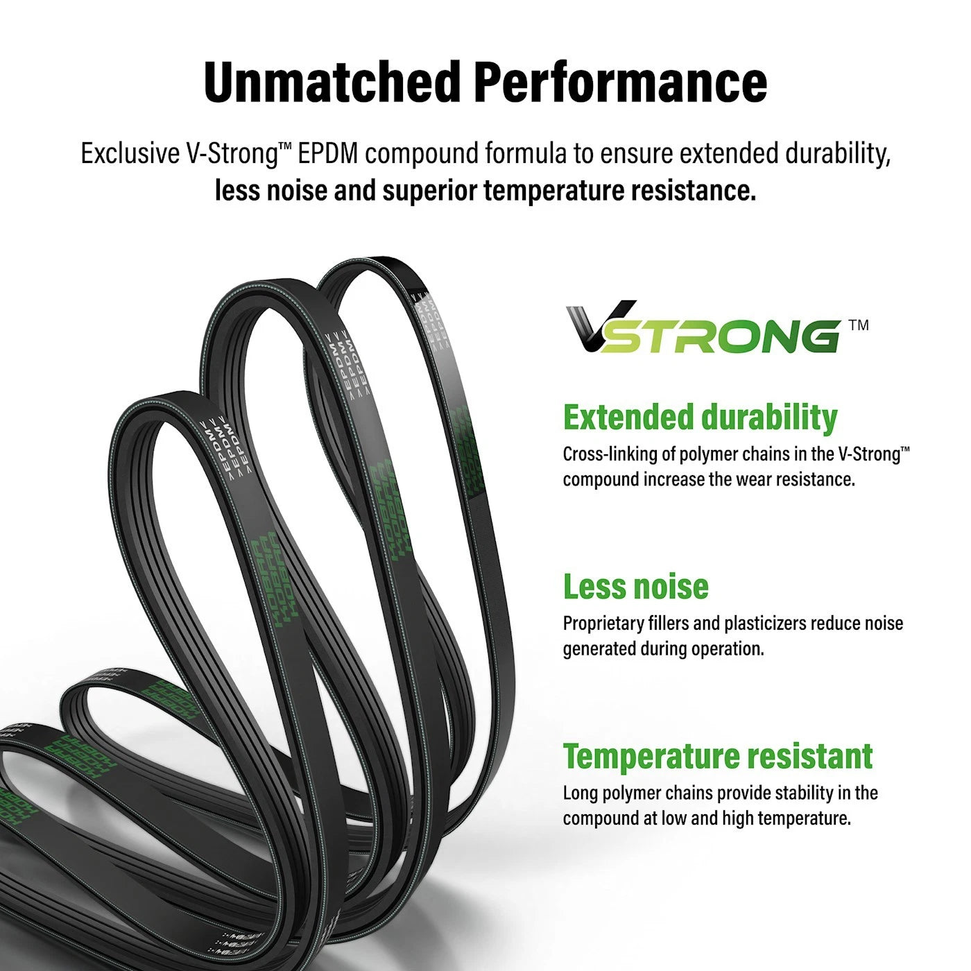 Serpentine Belt for Mercedes-Benz E-Class, C-Class, S-Class, Chevy (2000-2023)