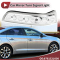 Mirror Turn Signal Light for Hyundai Elantra (No. 876132L600, Left, Gray, Clear)