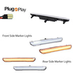 Clear Amber LED Side Marker Lights for GMC Sierra 2500 3500 (2020–2024)