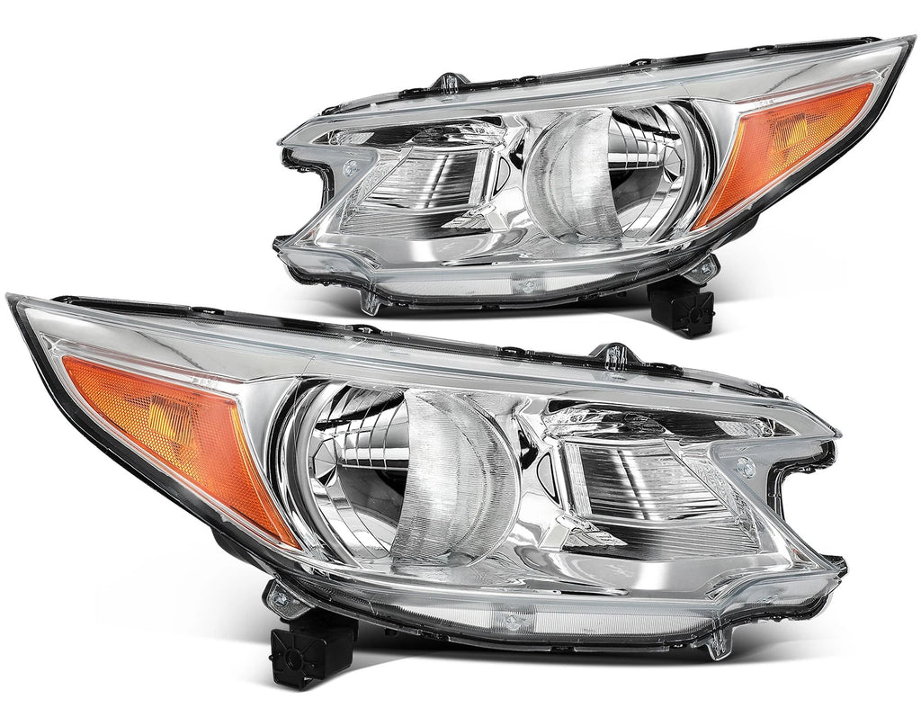 Halogen Headlights Assembly Front Pair for Honda CR-V 2012–2014