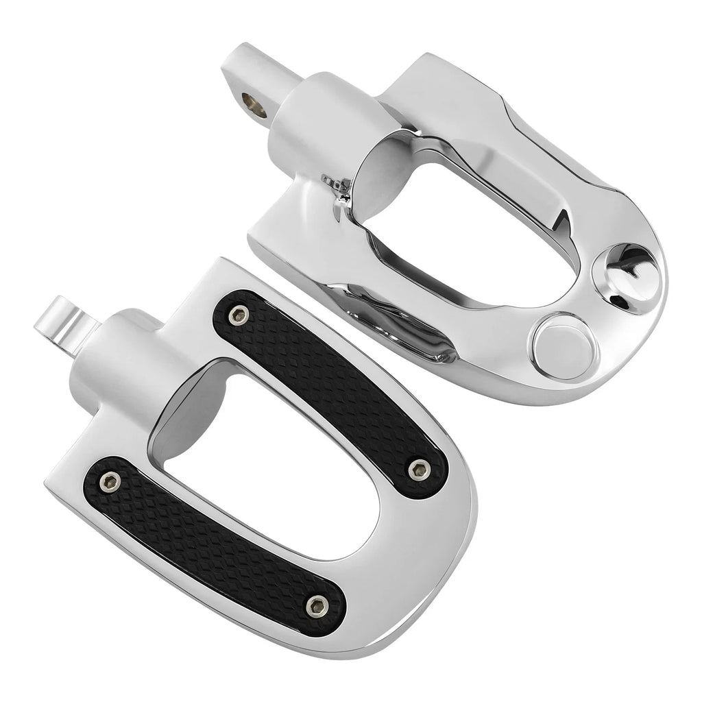 Chrome Highway Footpeg Footrest Male Mount for Harley Touring Road Glide (2009-2023)