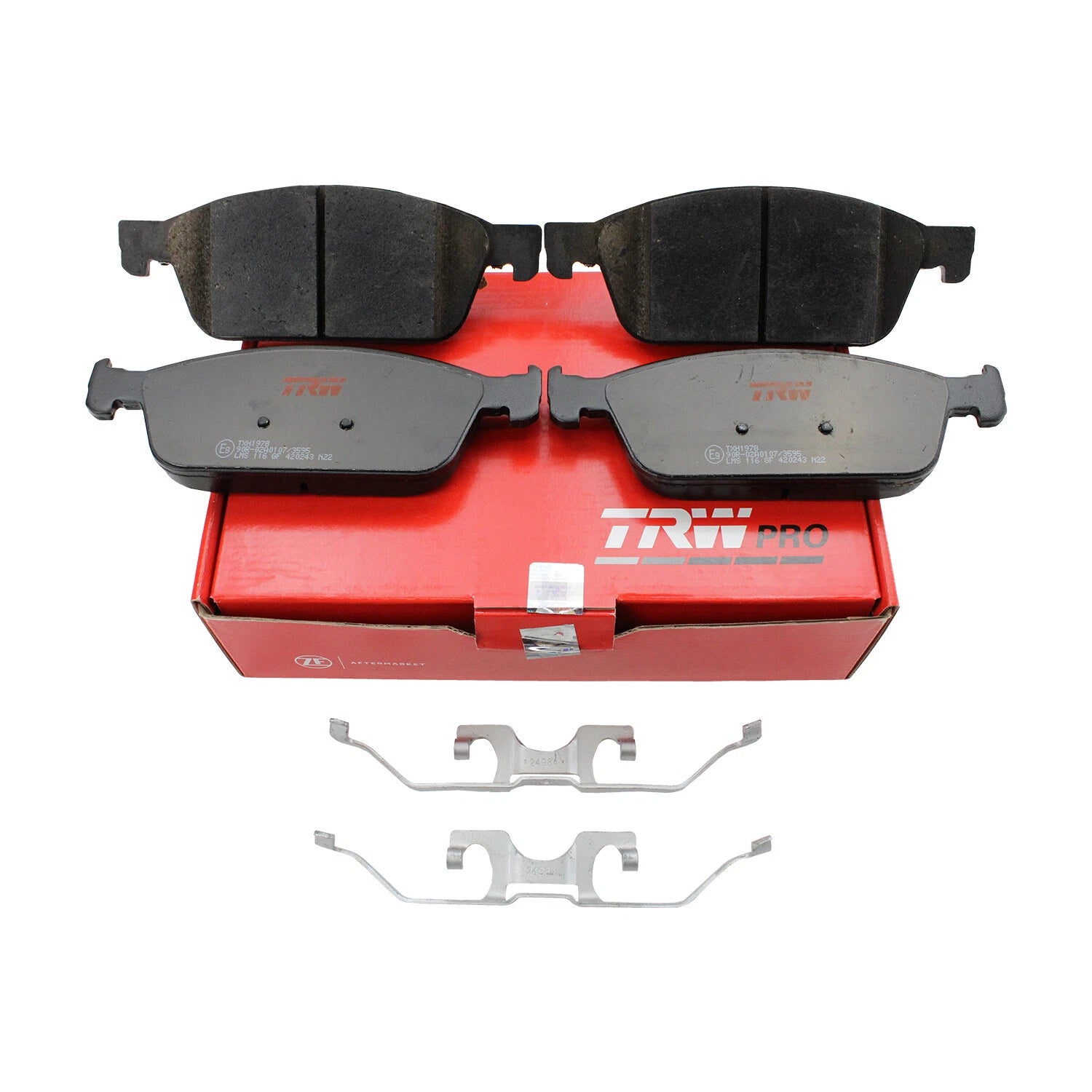 Set of 4 TRW Pro Low-Met Slotted Brake Pads for Ford Escape Lincoln MKC (2017–2019)