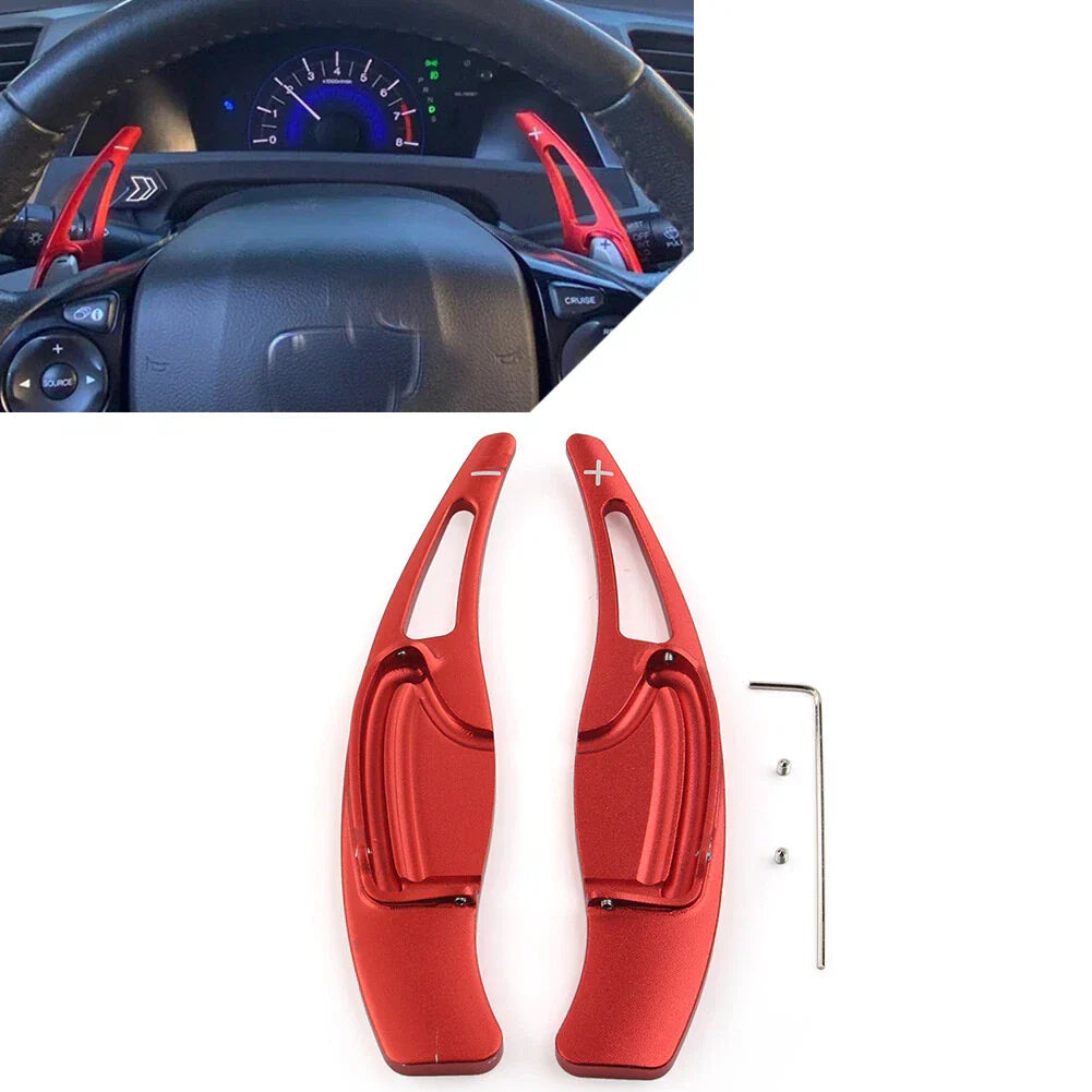 Aluminum Alloy Steering Wheel Paddle Shifter Extensions for Honda Civic CRV (2016-2023)