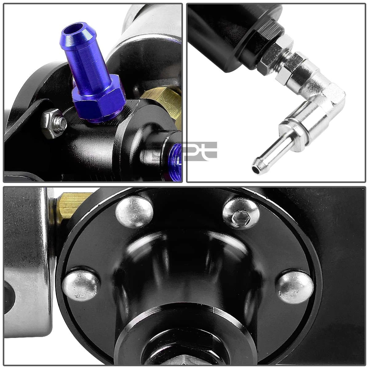 Adjustable Fuel Pressure Regulator with Liquid Gauge for Universal (160 PSI)