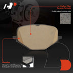 Set of 4 Rear Ceramic Brake Pads with Hardware for Mercedes-Benz G63 AMG (2013–2023)