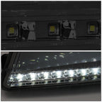 Chrome Housing Smoked Lens LED DRL Headlight for Ford F150 Lincoln Mark LT (2004–2008)