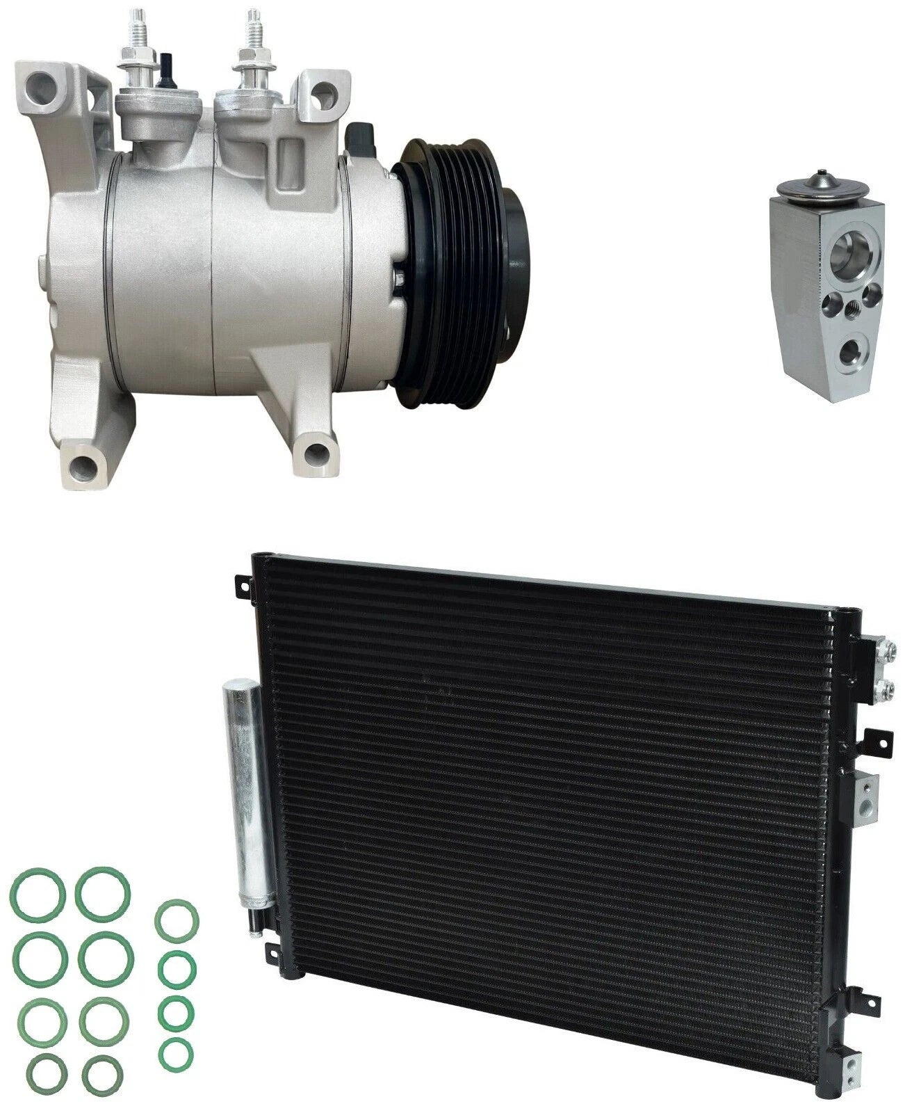 AC Compressor With Condenser Kit for Dodge Challenger 3.6L (2011–2011)