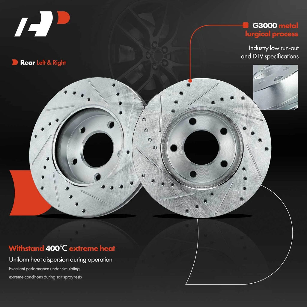 Front Drilled Brake Rotors for Ford Escape (2001-2007)