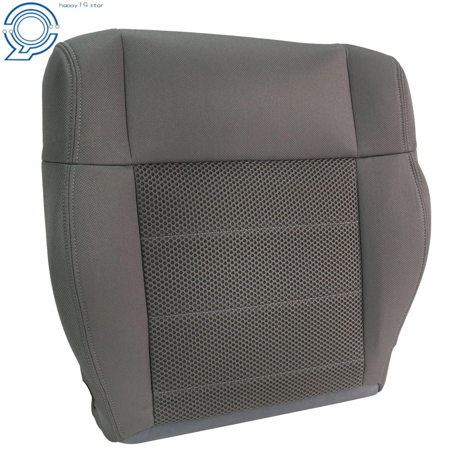 Front Driver Bottom Seat Cover for Jeep Wrangler (2007–2012) Gray Knit Fabric