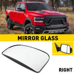 Lower Right Passenger Towing Spotter Mirror Glass for Dodge Ram (2010–2018)