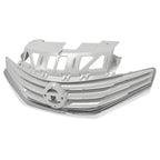Front Bumper Grille + Hood Molding Cover for Nissan Versa Note (2014–2016) Chrome