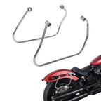Chrome Saddlebag Support Bracket for Harley Street Bob FLSL FXBB (2018–2025)