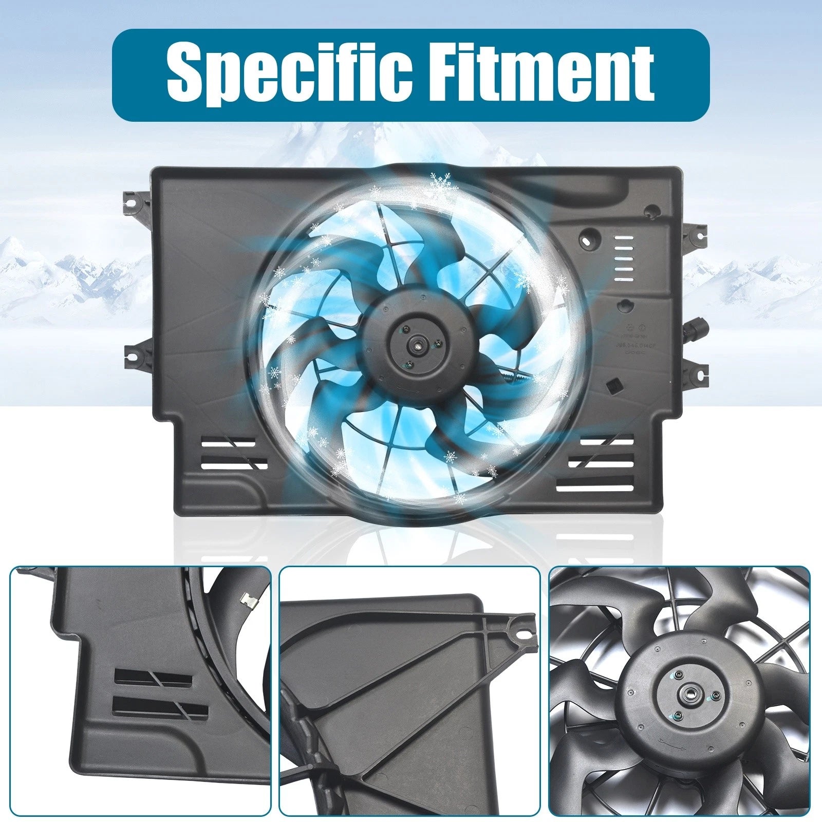 Radiator Cooling Fan Assembly for Kia Forte / Hyundai Elantra (2018–2020)