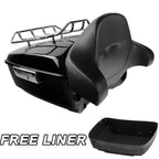 Trunk with Rack Backrest Pad for Harley Touring Models Road Glide (2014–2023)