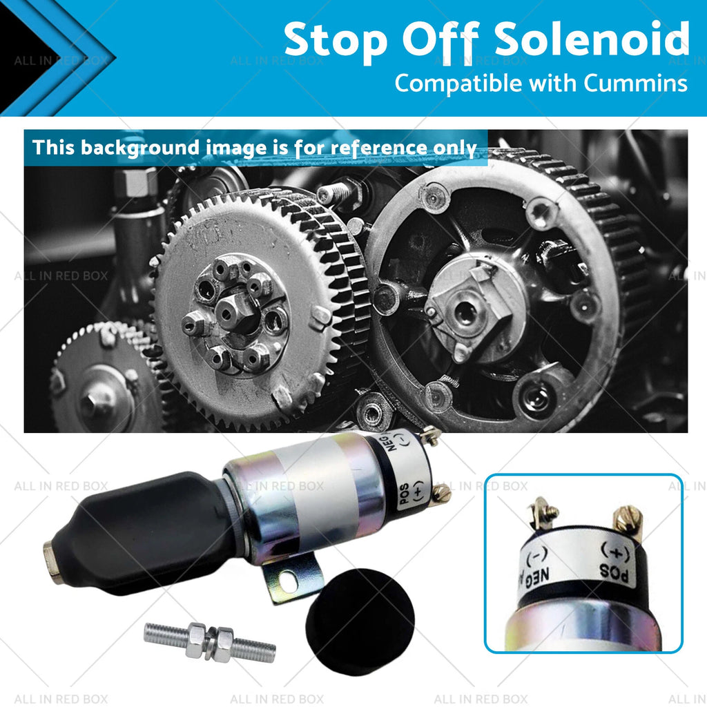 Stop Off Solenoid for Cummins SA-3766T (24V) - 1751ES-24E7U1B1S5, 3864274