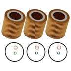 Oil Filter Set of 3 for BMW Z4 640i M2 3.0L (2006–2020) 11427566327