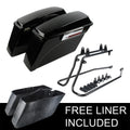Saddle Bags + Conversion Brackets for Harley Softail (Fitment Specific)