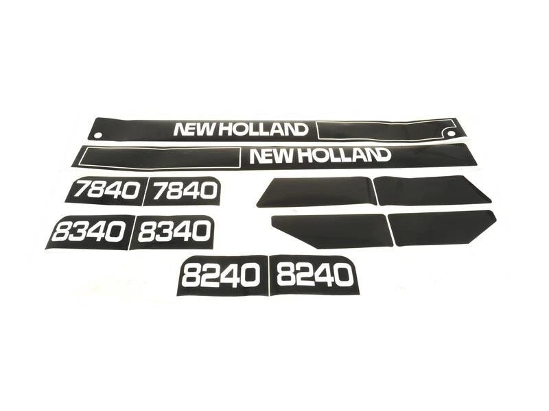 Bonnet Decal Set for New Holland 7840 8240 8340 Tractors