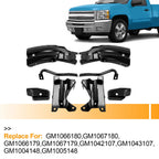 Set of 8 Front Bumper Mounting Support Brackets for Chevrolet Silverado 1500 (2007–2013)