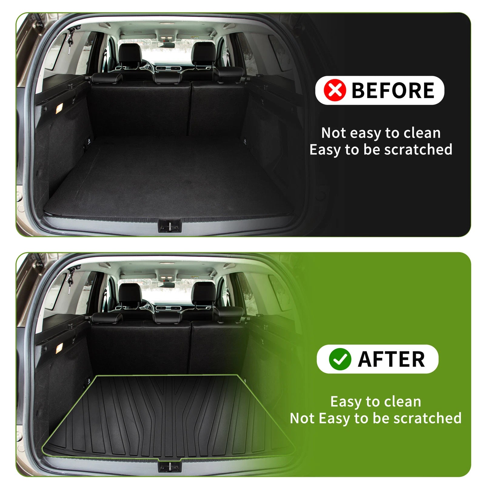 Rear Trunk Mat for Ford Expedition, Lincoln Navigator (2018–2024) TPE Cargo Liner