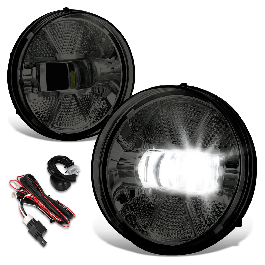 Smoked Lens LED Fog Light Bumper Lamp for GMC Sierra 1500 2500HD 3500HD (2007–2014)