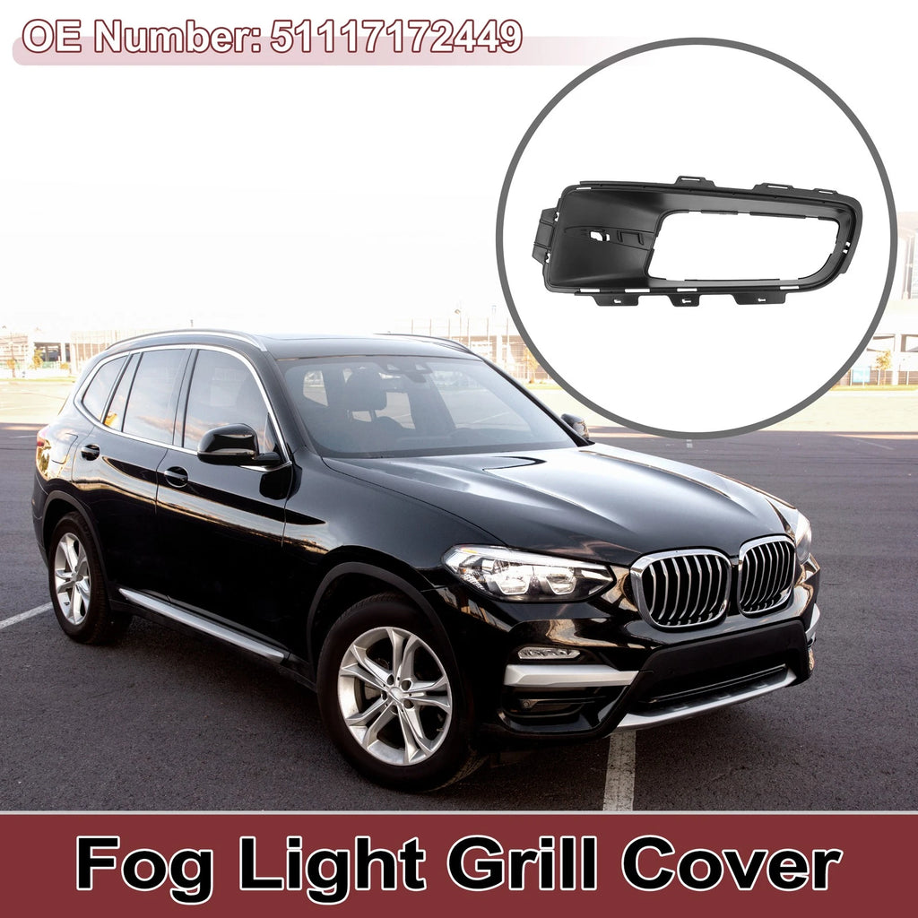 1 Pc Fog Light Grill for BMW X5 (2007–2010) No. 51117172449 Black